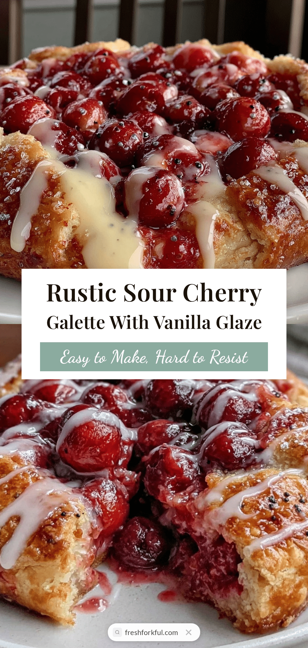 sour cherry galette recipe