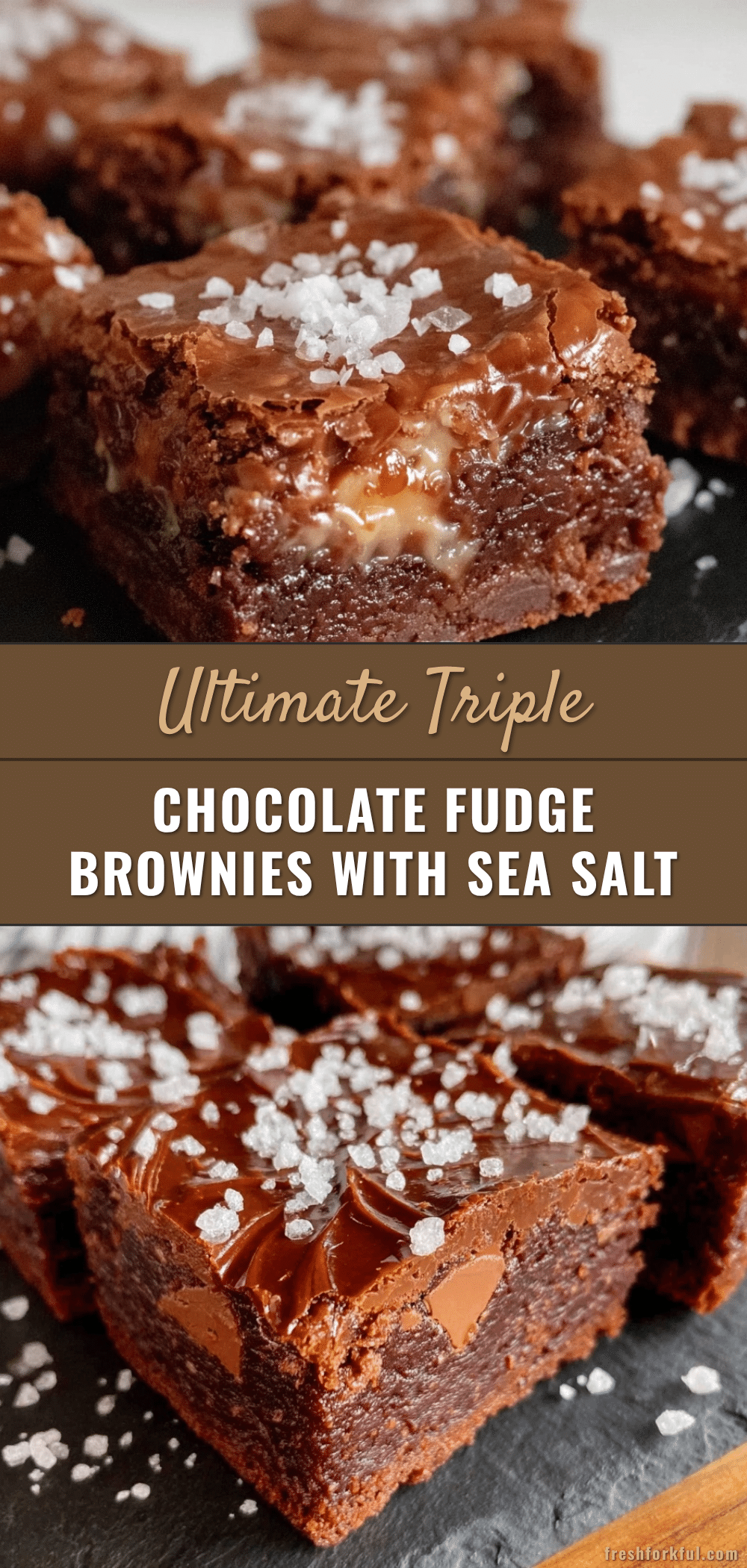 triple chocolate fudge brownies recipe
