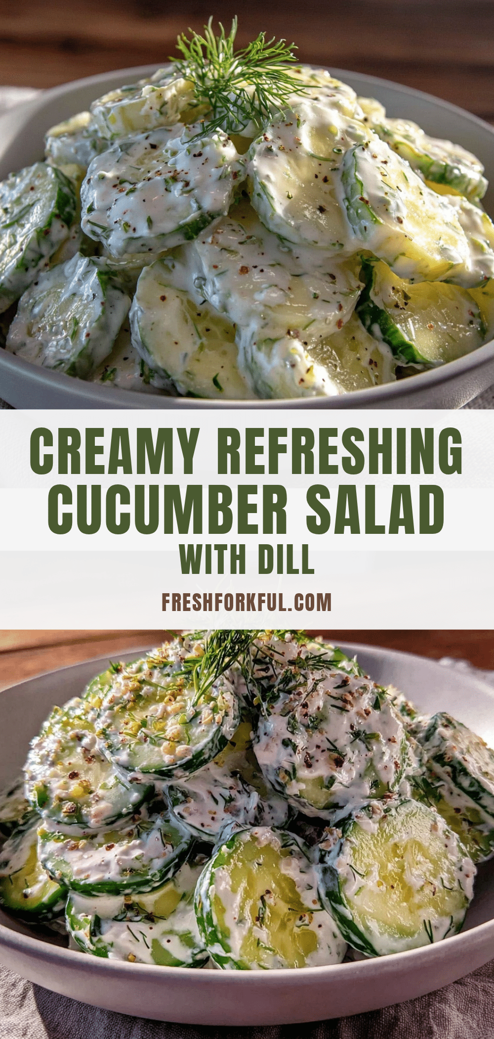 creamy cucumber salad recipe