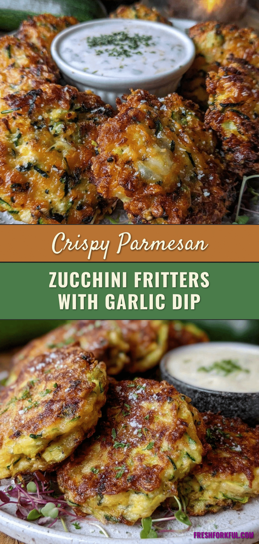 crispy parmesan zucchini fritters recipe