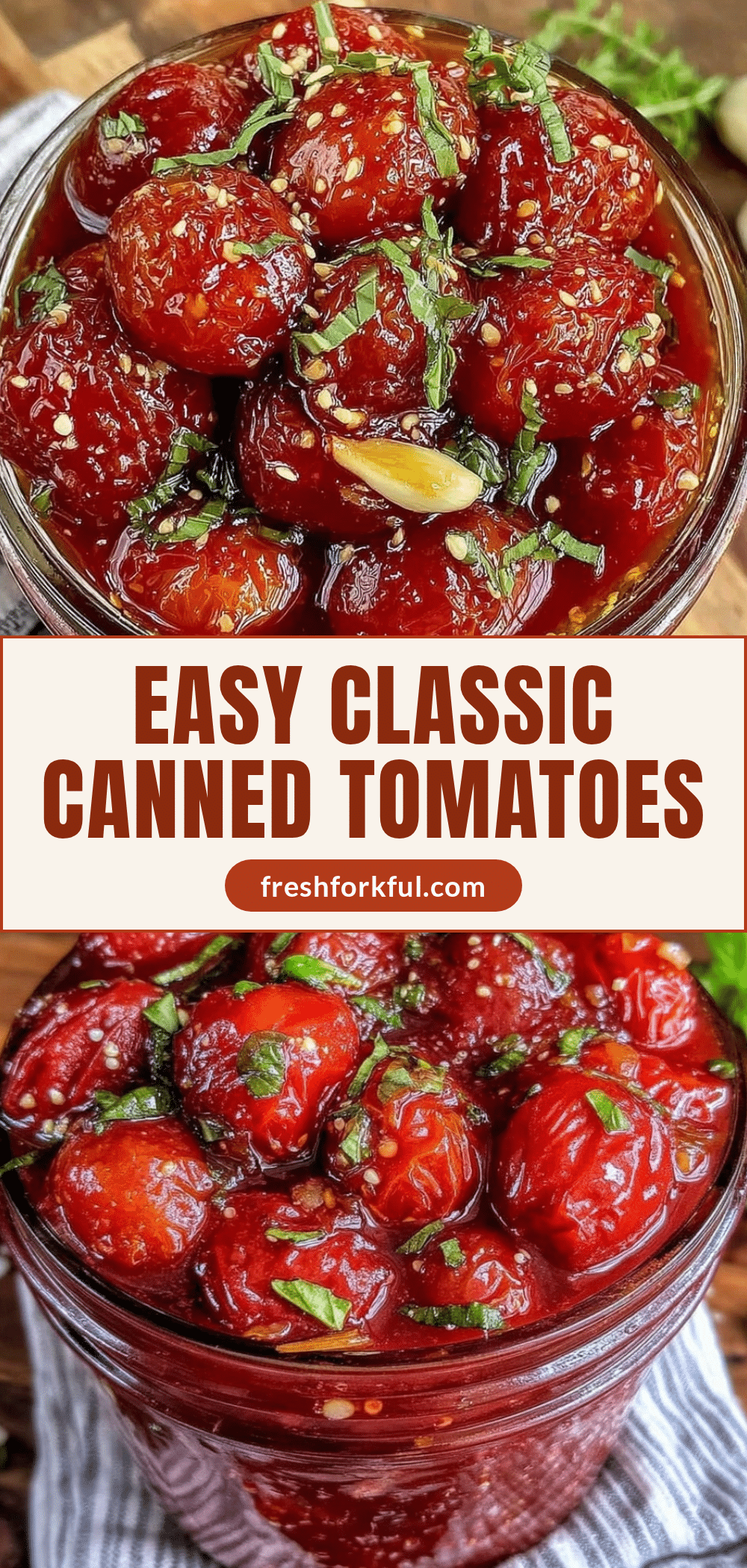 easy classic water bath canned tomatoes recipe