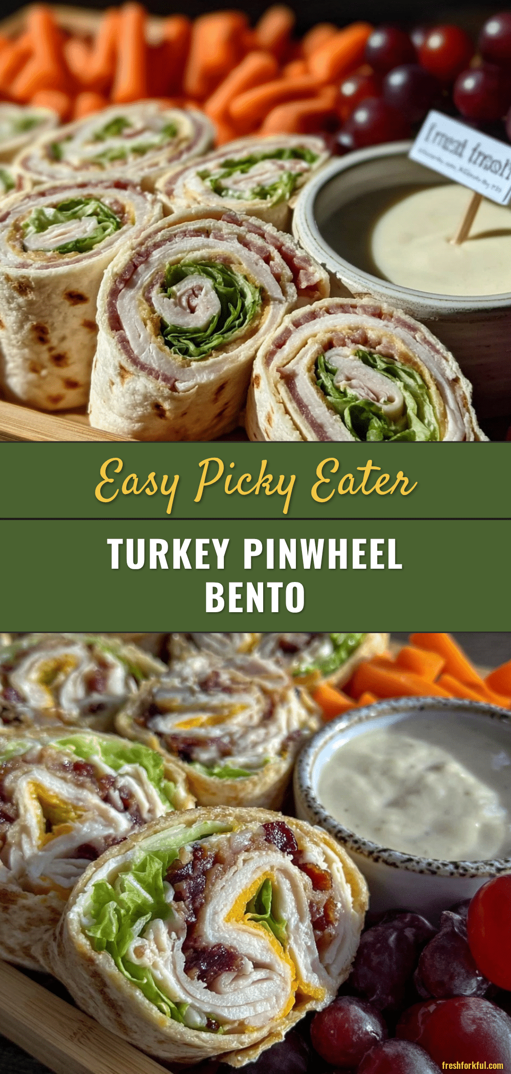 easy picky eater turkey pinwheel bento box recipe