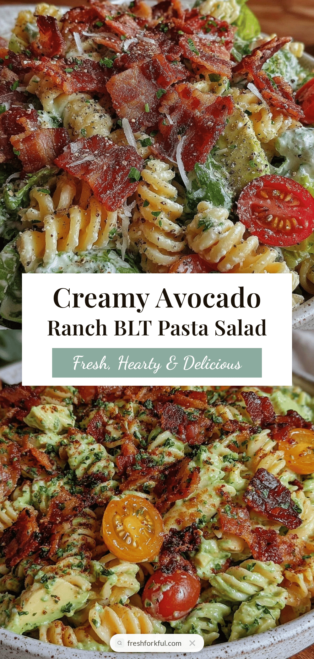 fresh BLT pasta salad recipe