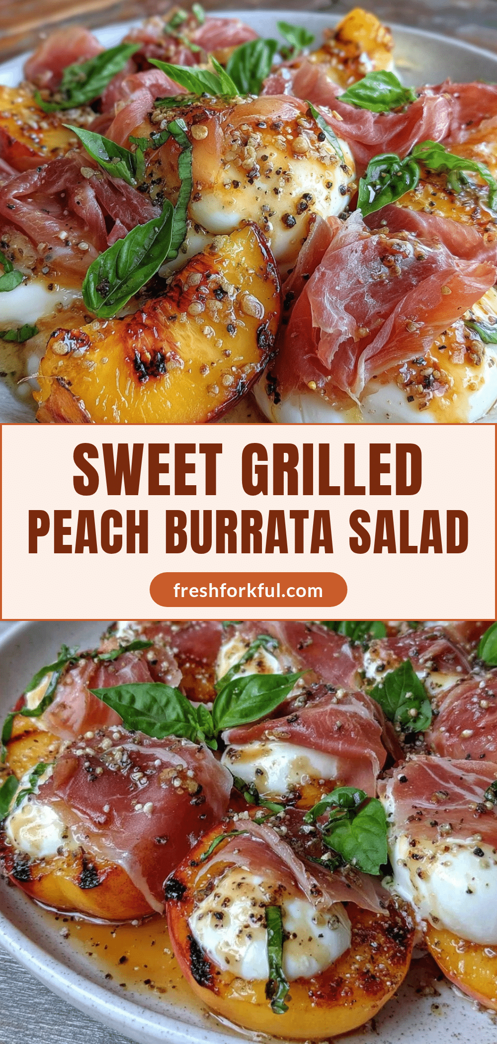 grilled peach and burrata salad recipe