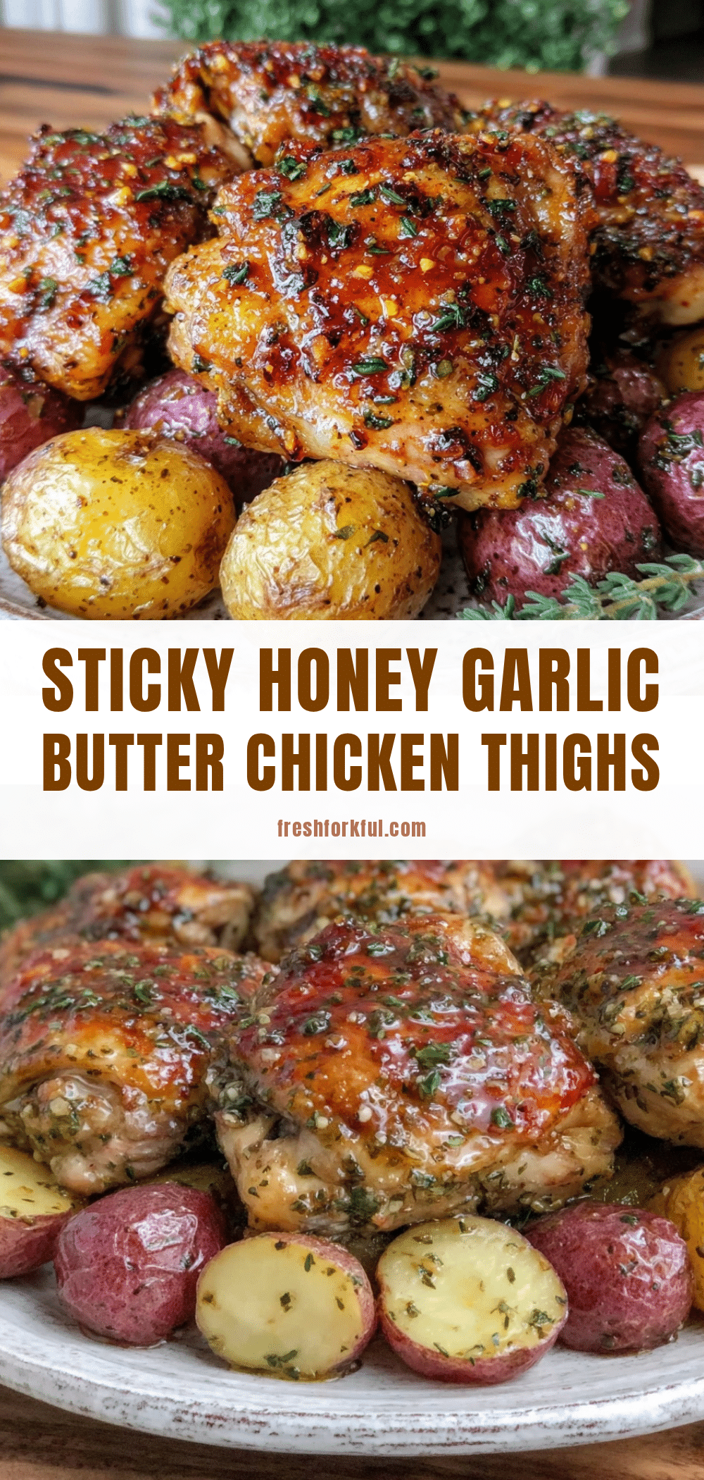 honey garlic butter chicken thighs recipe