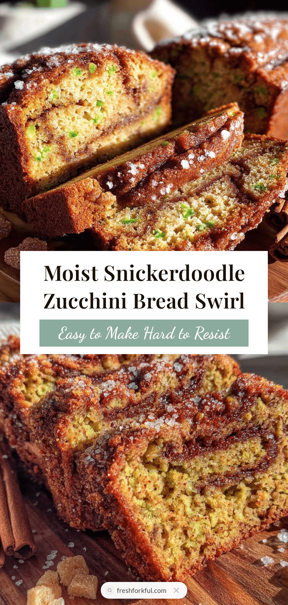Moist Snickerdoodle Zucchini Bread recipe
