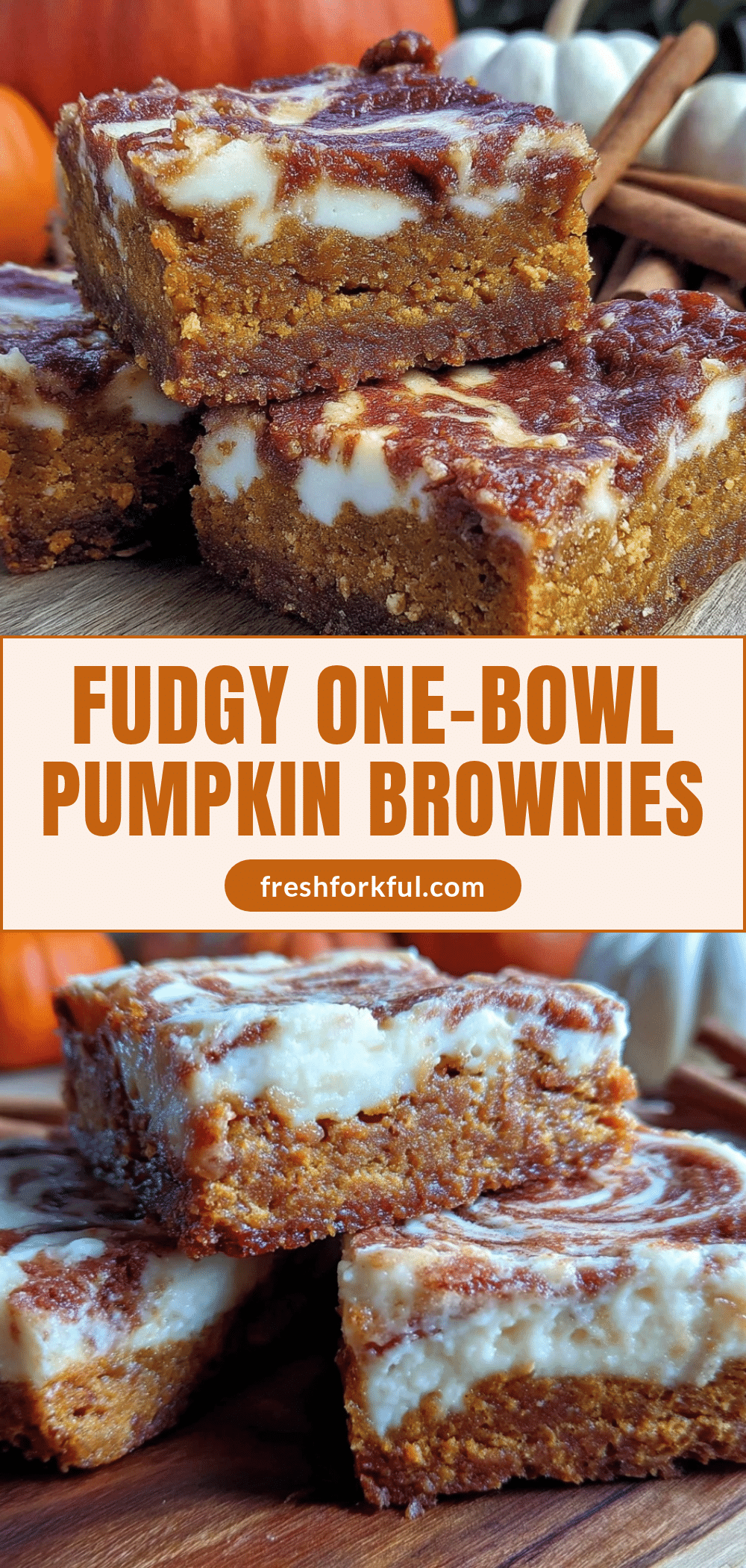 one-bowl pumpkin brownies recipe