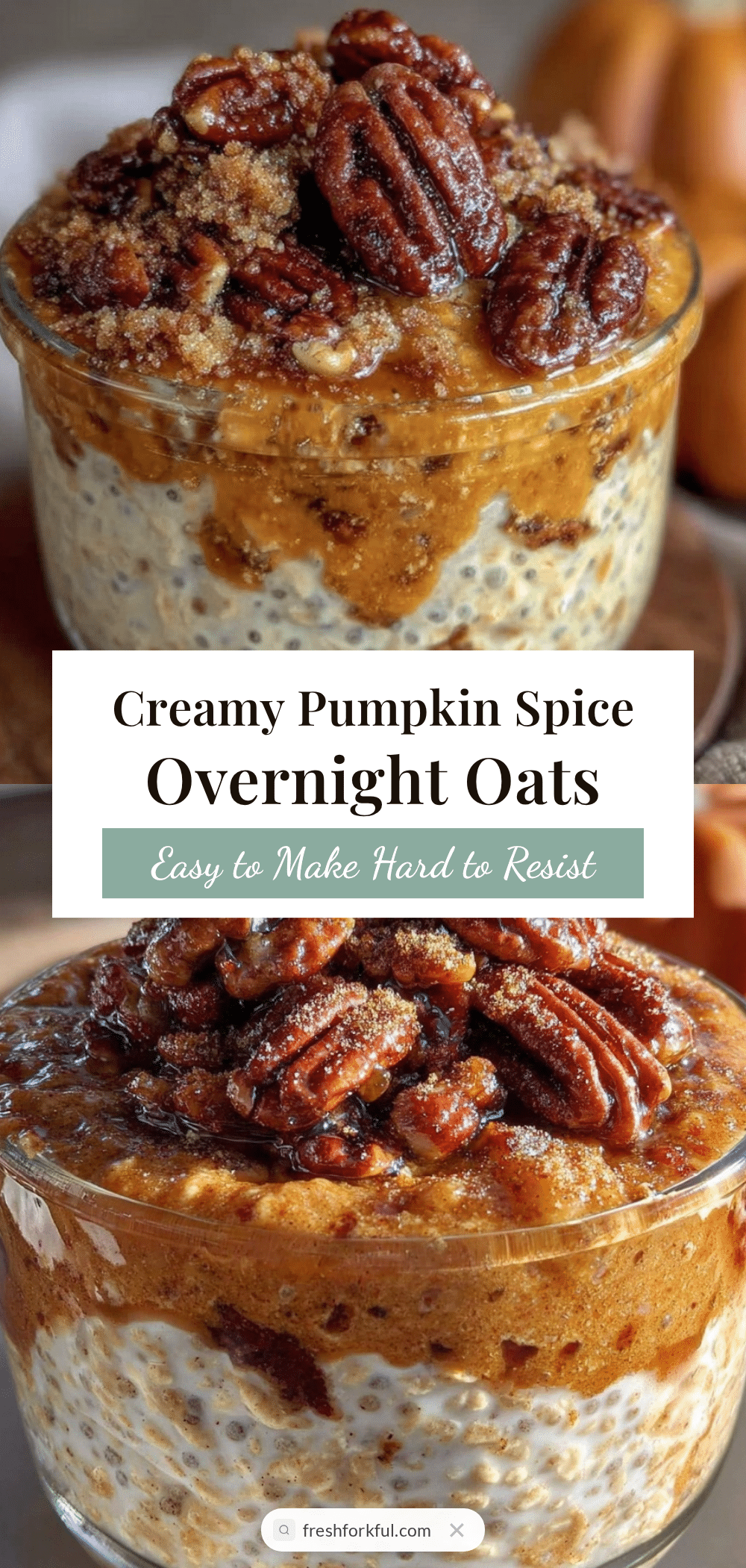 pumpkin spice overnight oats recipe