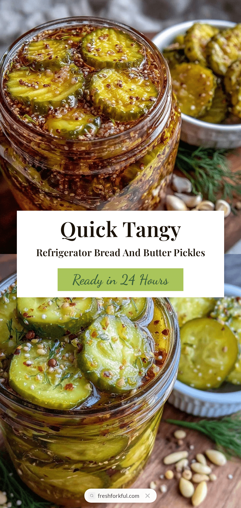 quick tangy refrigerator bread and butter pickles recipe