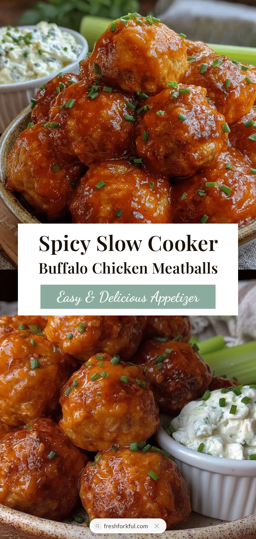 slow cooker buffalo chicken meatballs recipe