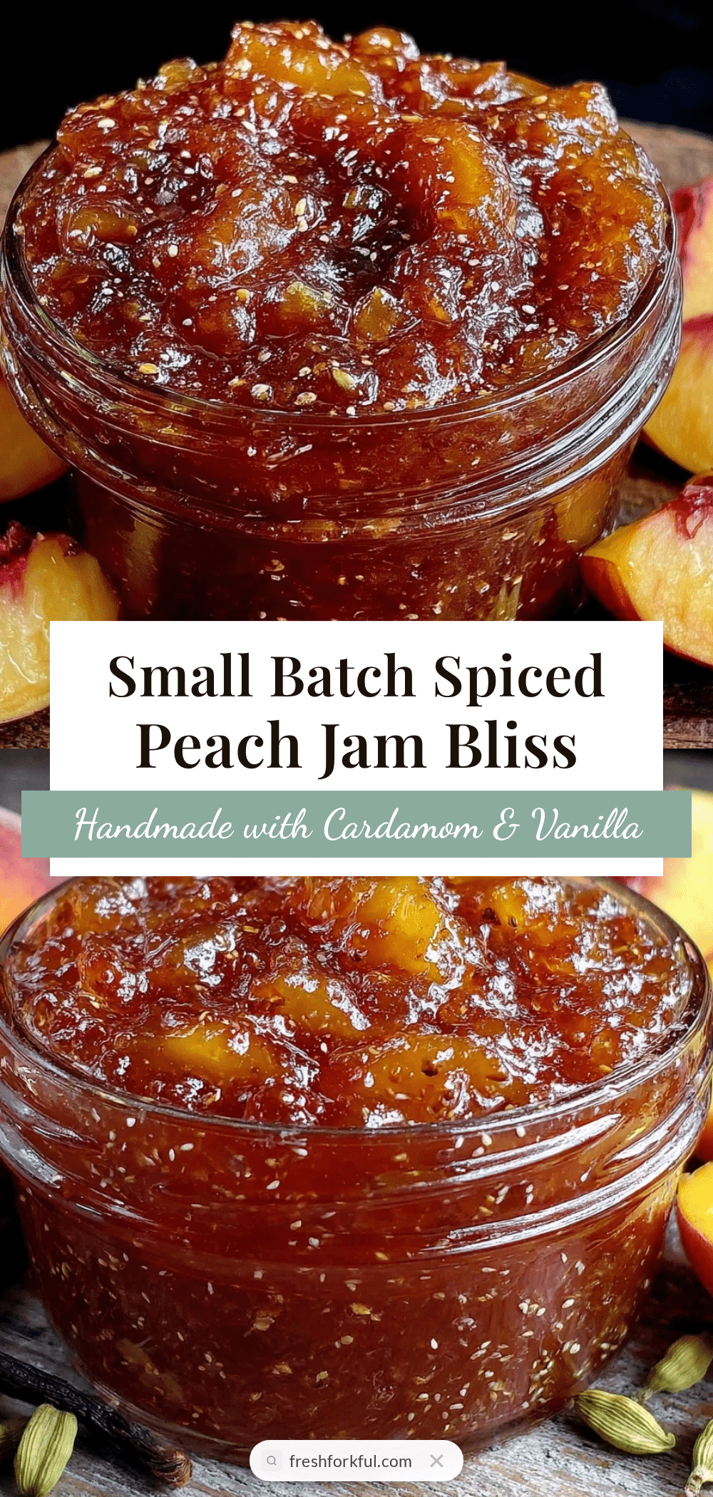 small batch spiced peach jam recipe