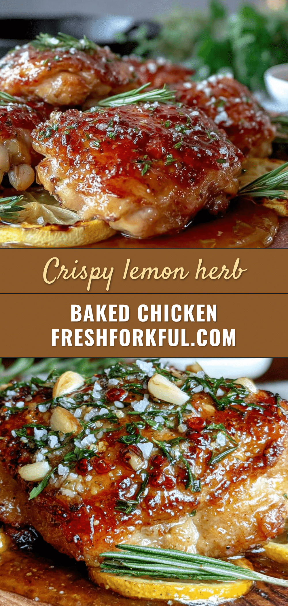 best crispy lemon herb baked chicken thighs recipe