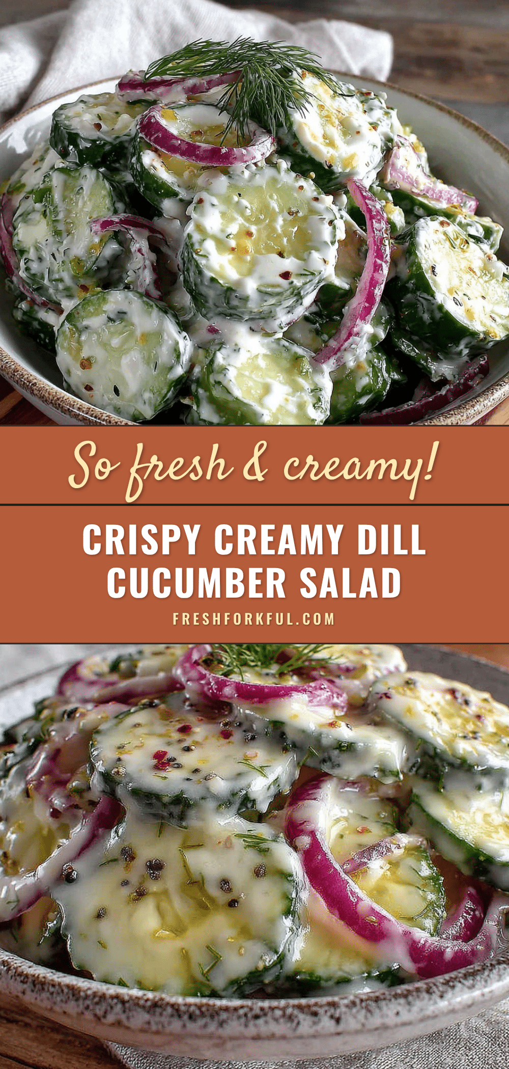 creamy dill cucumber salad recipe
