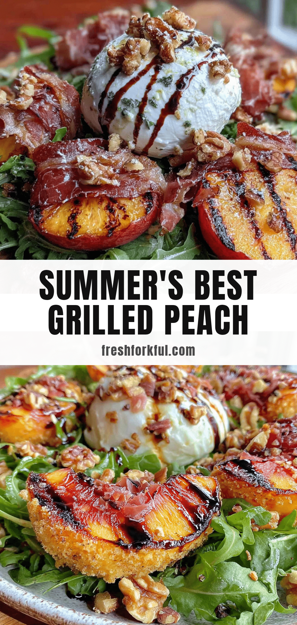 grilled peach burrata salad recipe