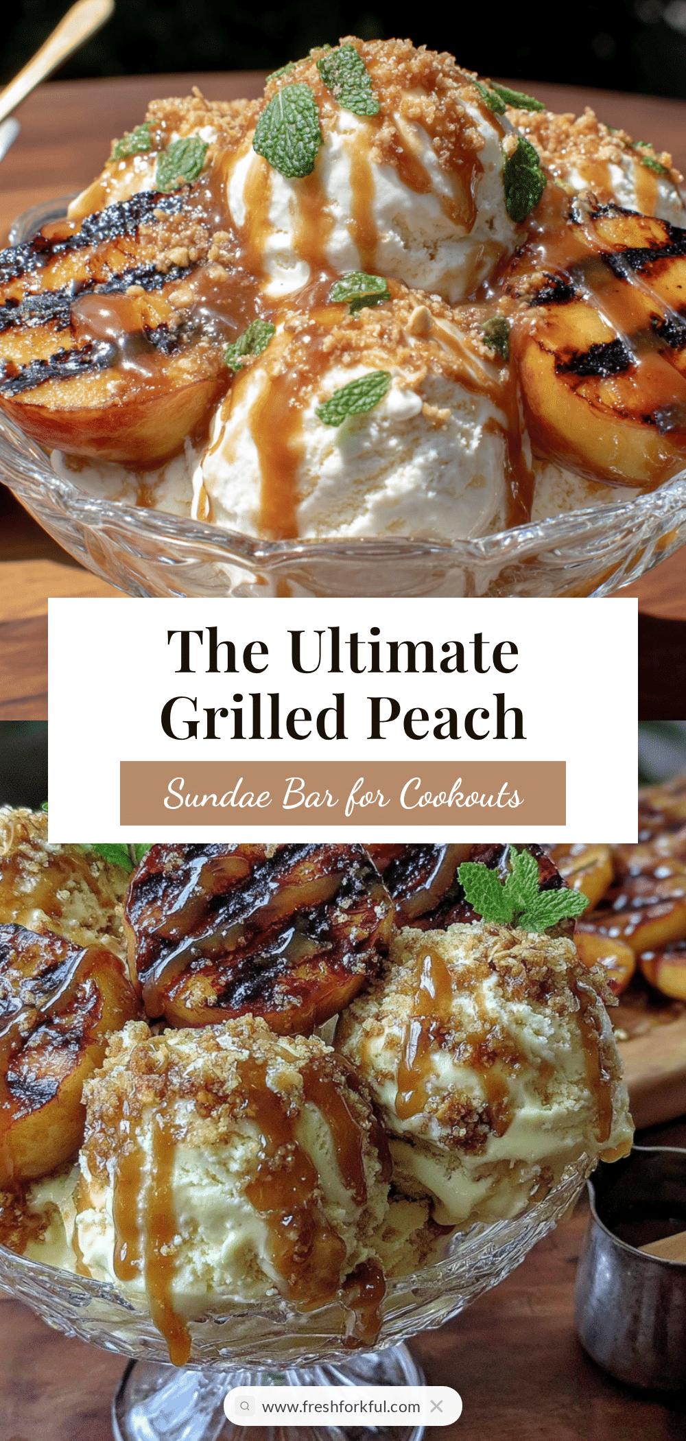 grilled peach sundae recipe