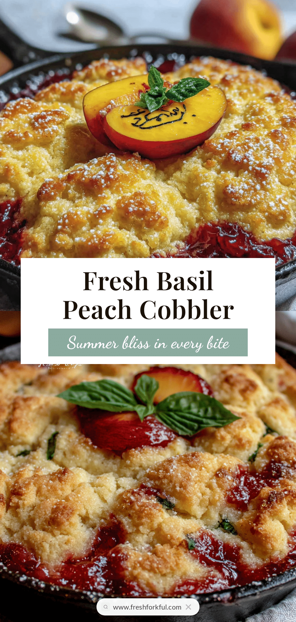 peach basil cobbler recipe