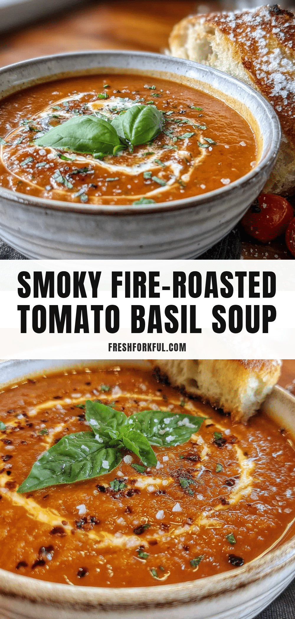 smoky fire-roasted tomato basil soup recipe