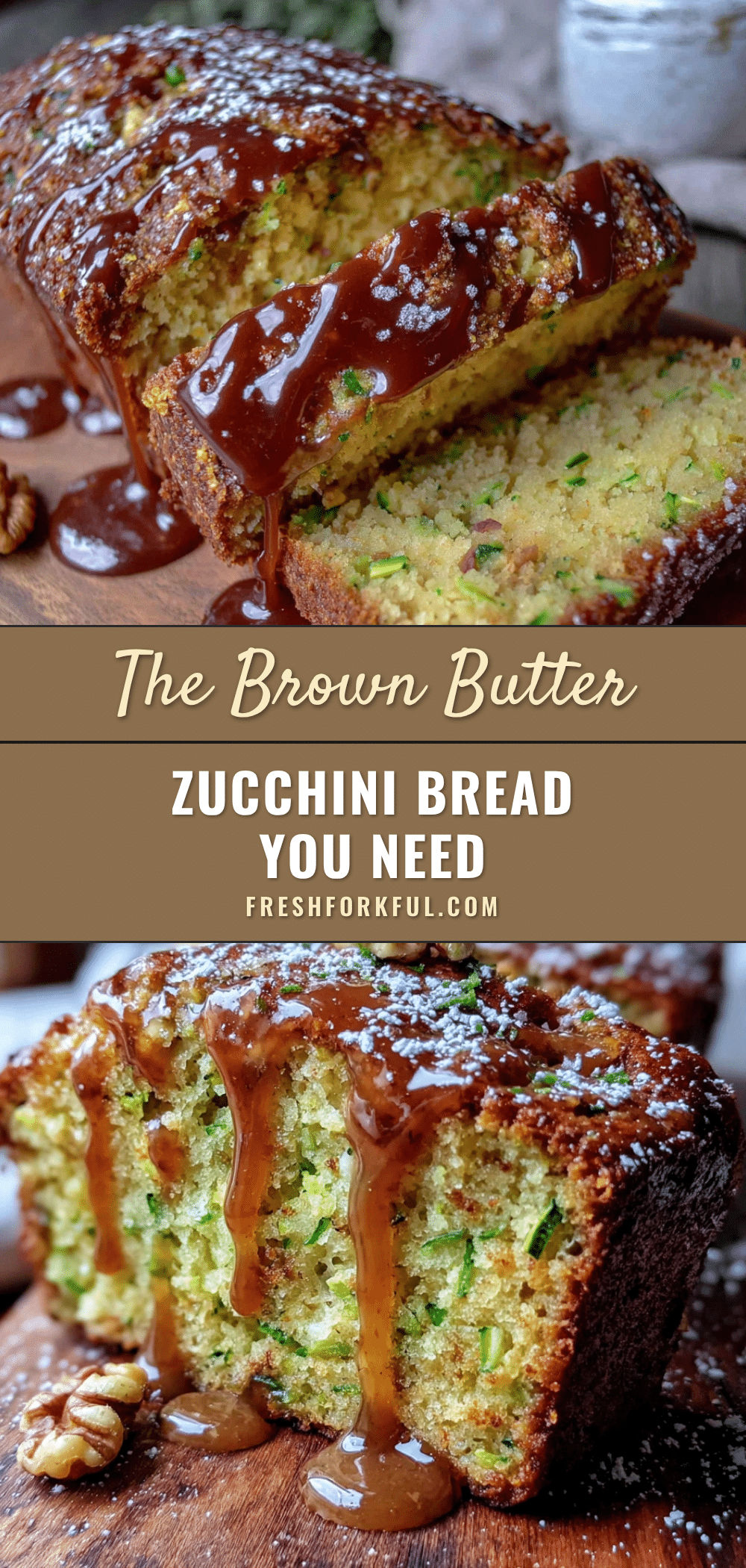 zucchini bread with brown butter glaze recipe