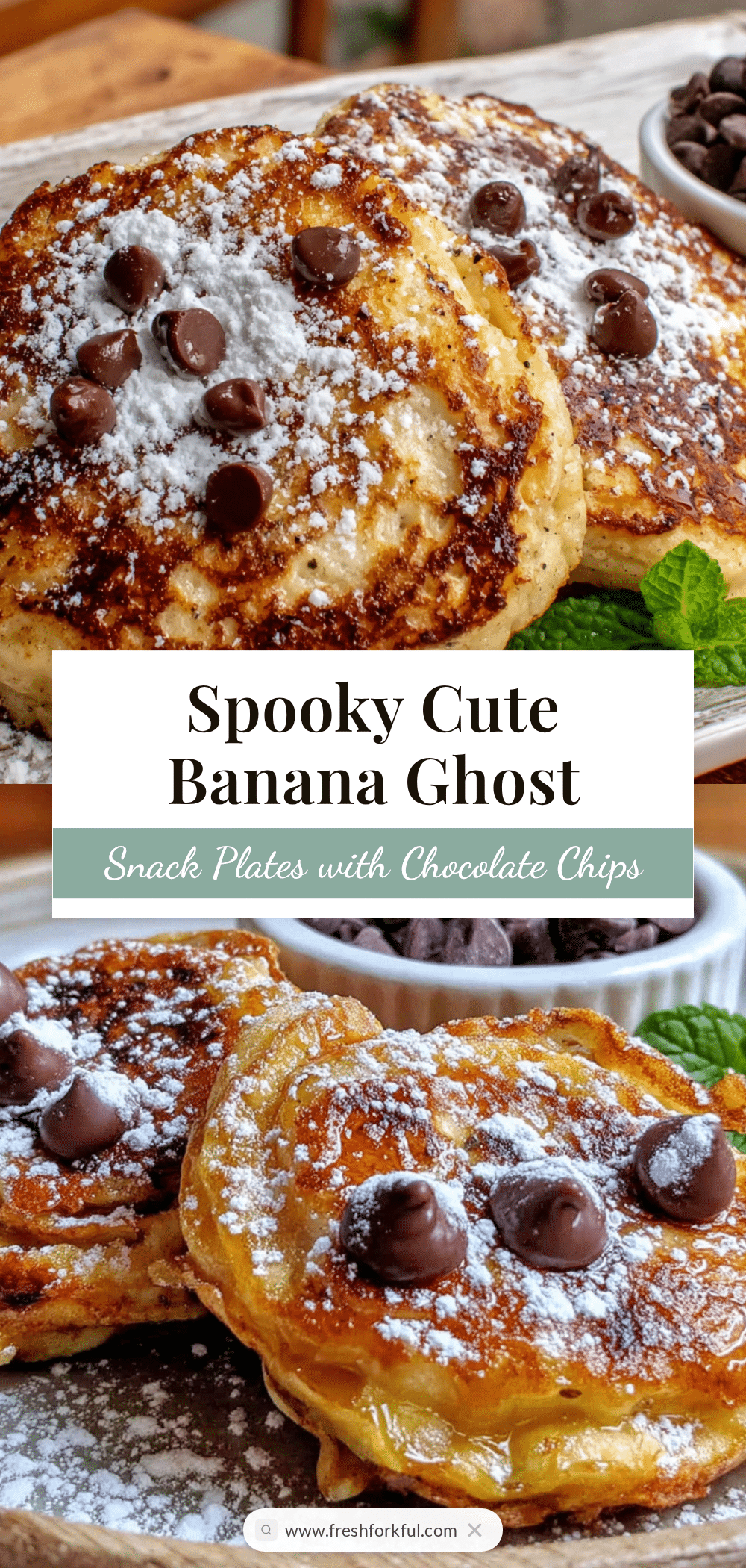 banana ghost snack plates recipe