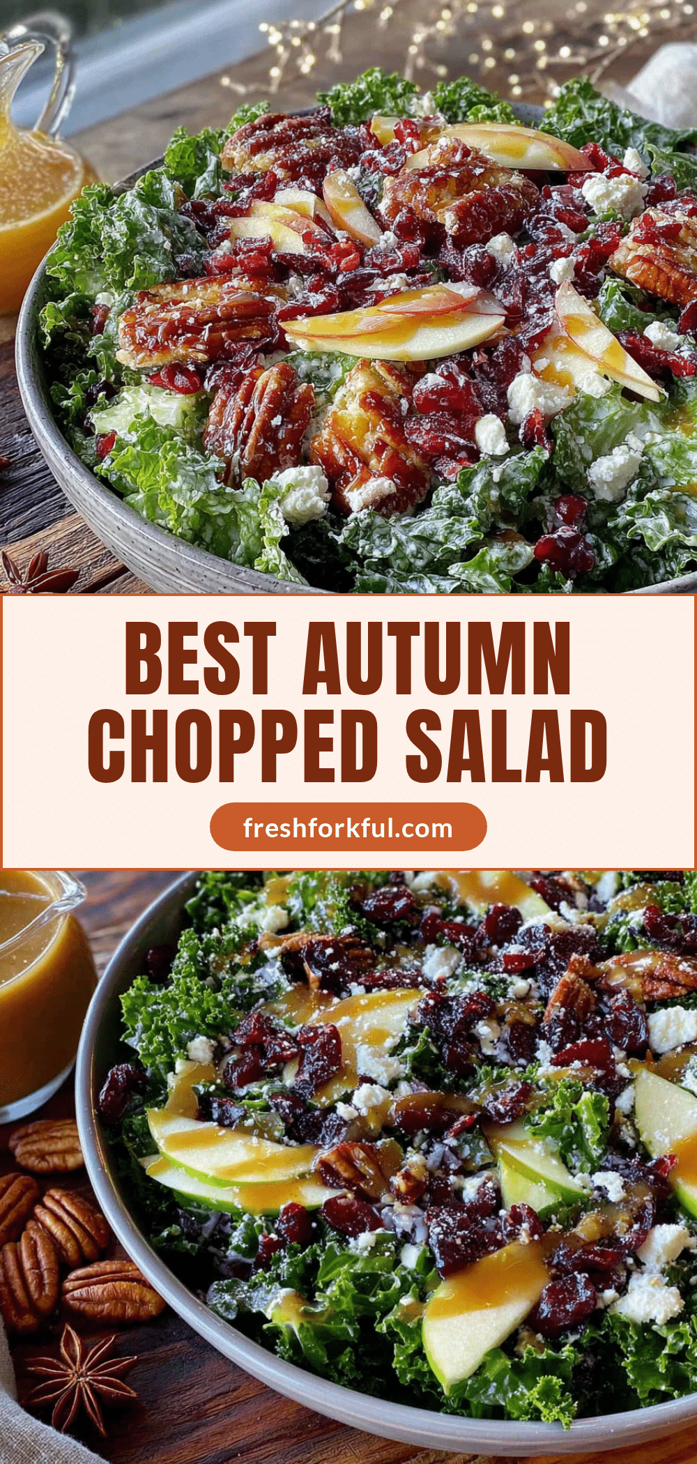 best autumn chopped salad with maple vinaigrette recipe
