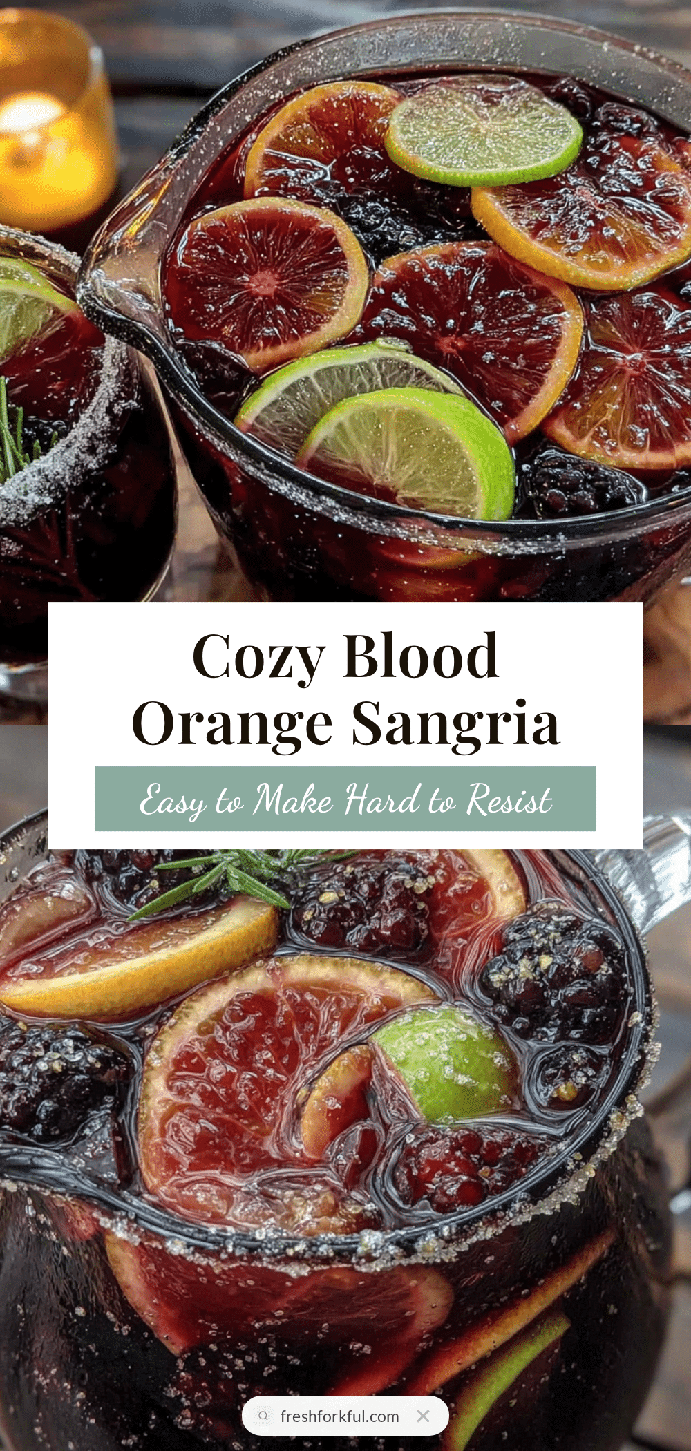blood orange Halloween sangria recipe