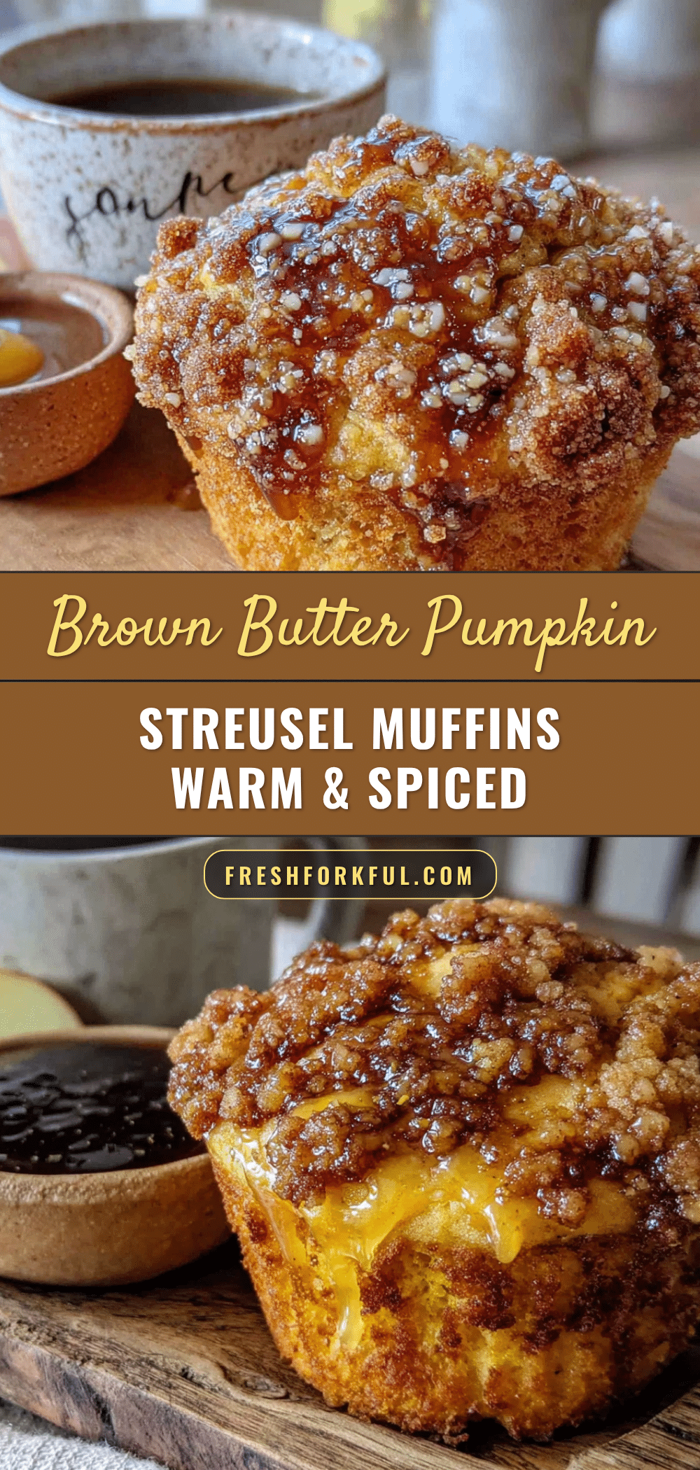 brown butter pumpkin streusel muffins recipe