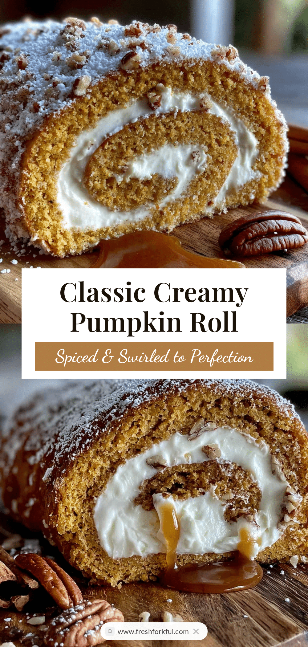 classic pumpkin roll with cream cheese filling recipe