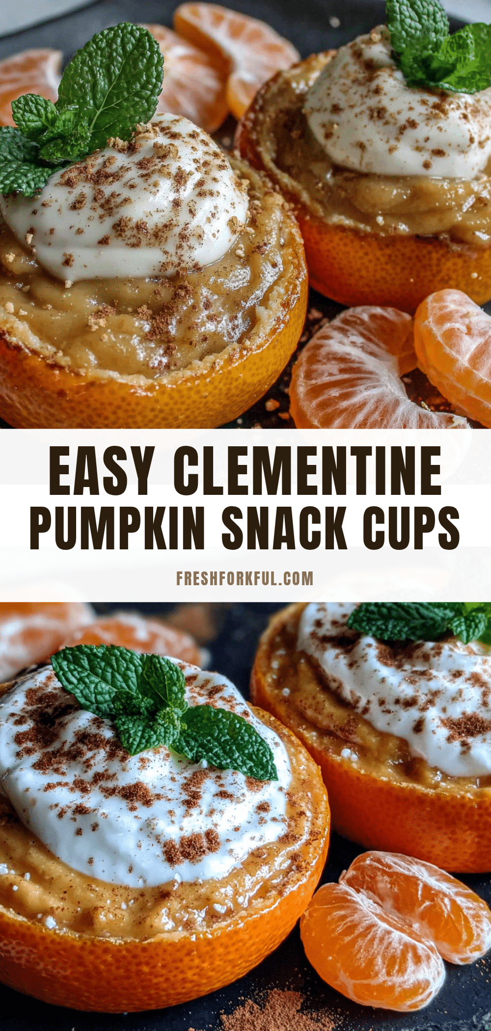 clementine pumpkin snack cups recipe