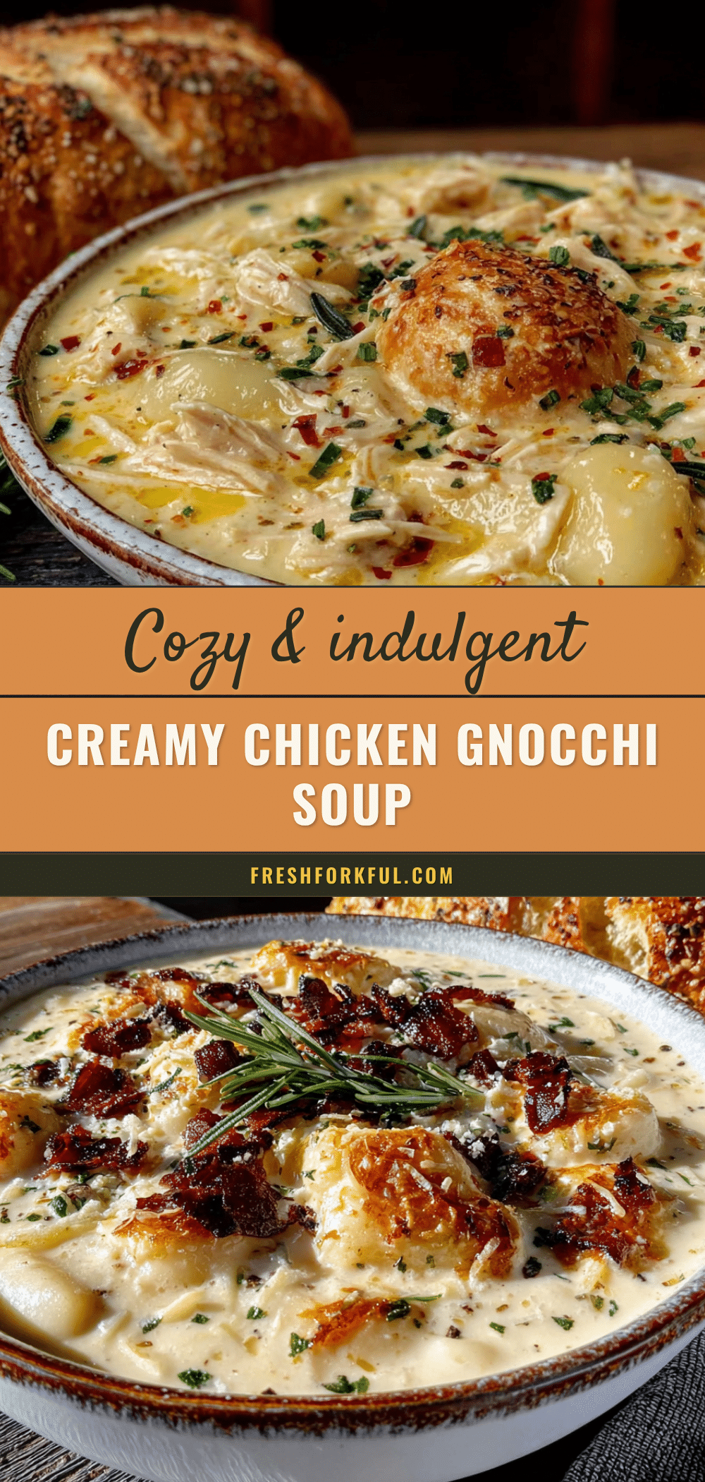 cozy creamy chicken gnocchi soup recipe