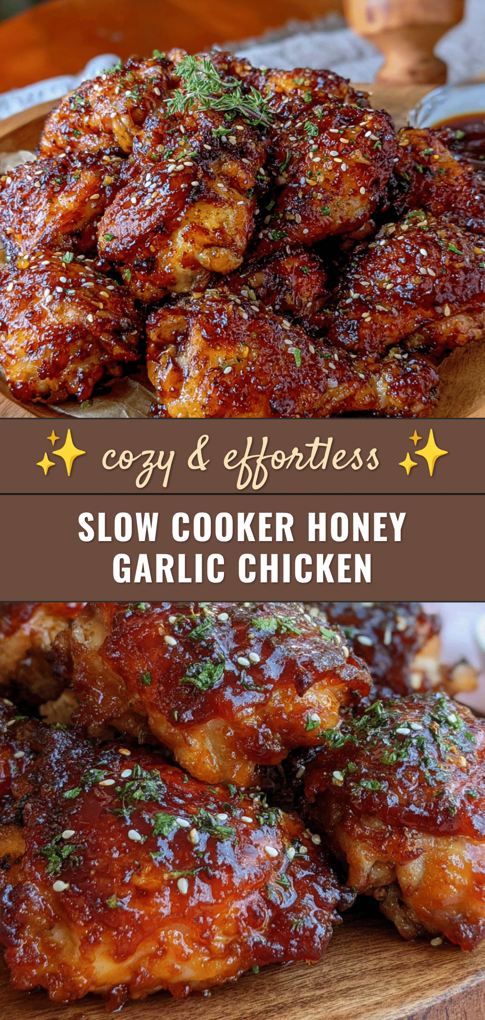 cozy slow cooker honey garlic chicken recipe