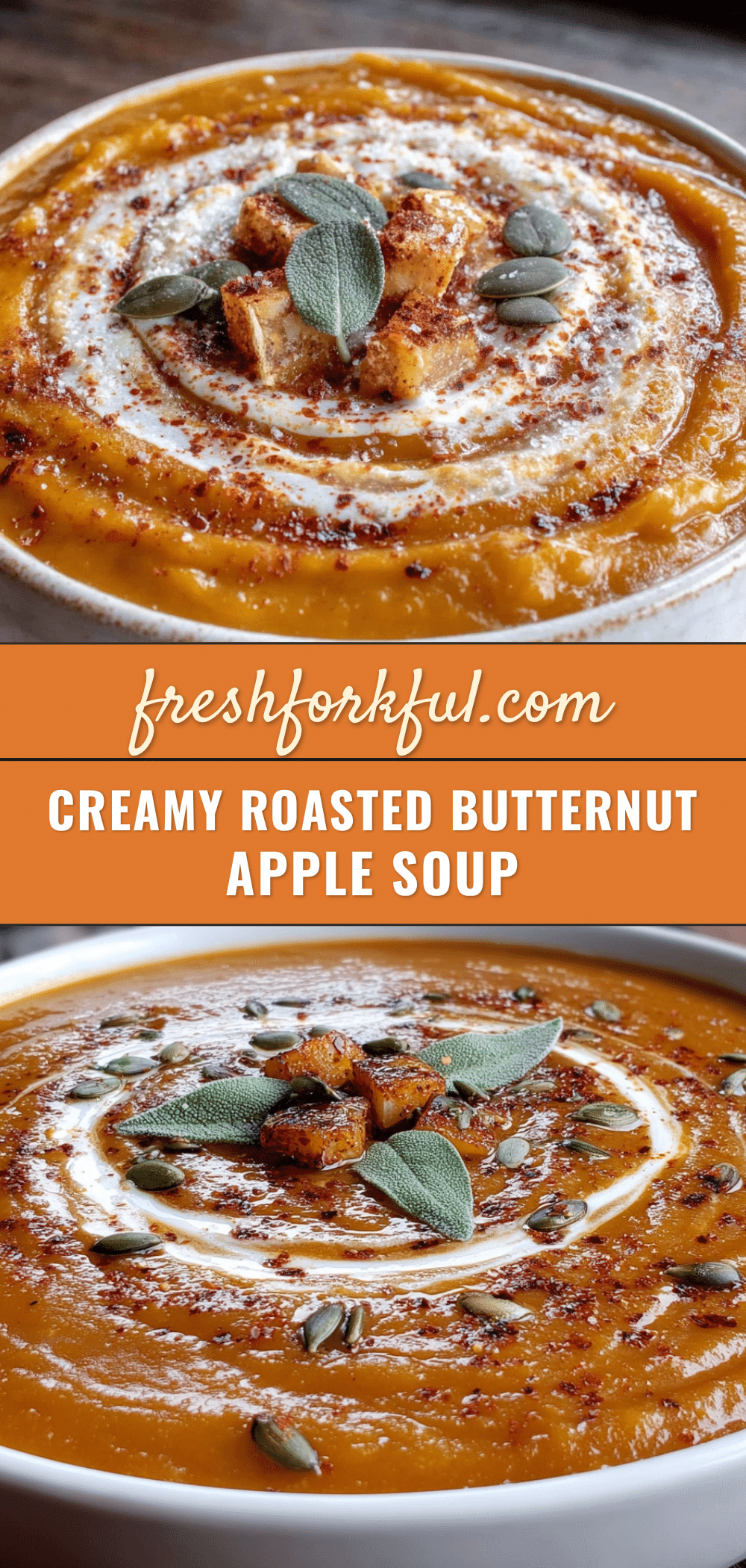 creamy roasted butternut squash apple soup recipe