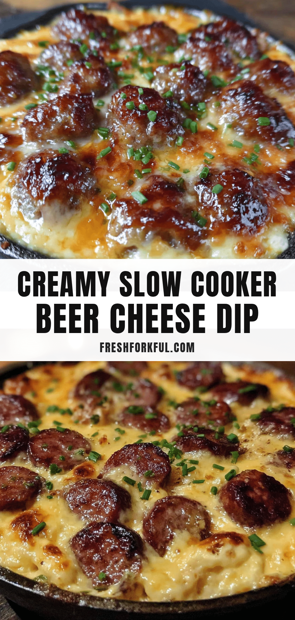 creamy slow cooker beer cheese sausage dip recipe