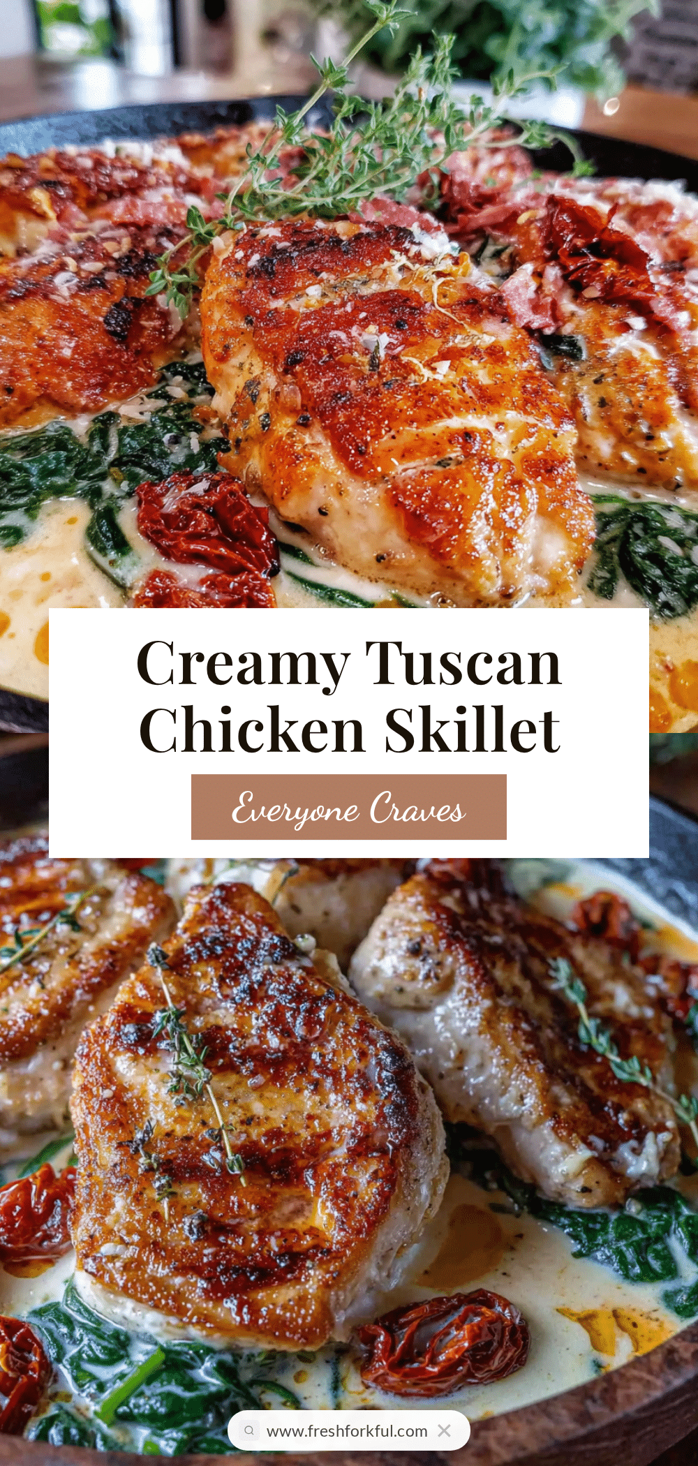 Creamy Tuscan Chicken Skillet recipe
