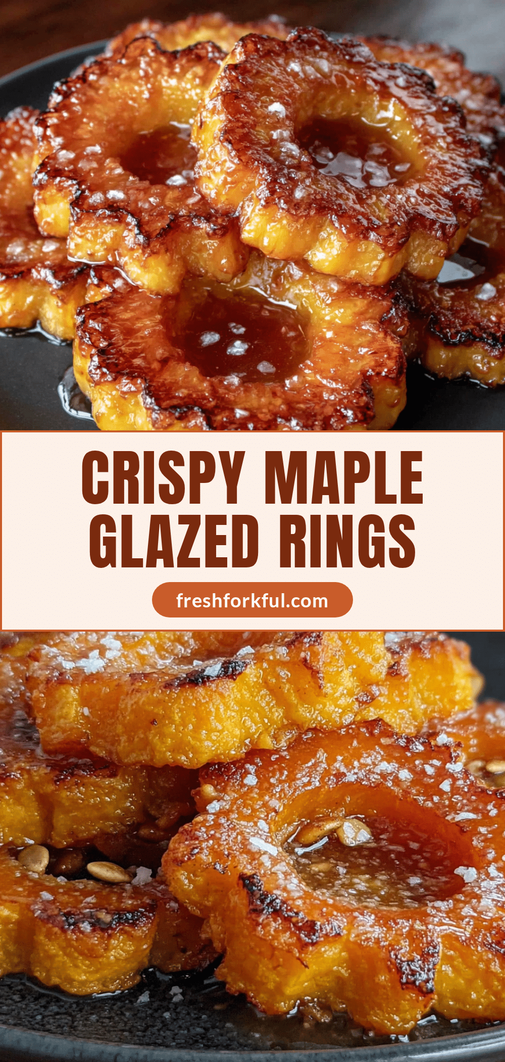 crispy maple glazed delicata squash rings recipe