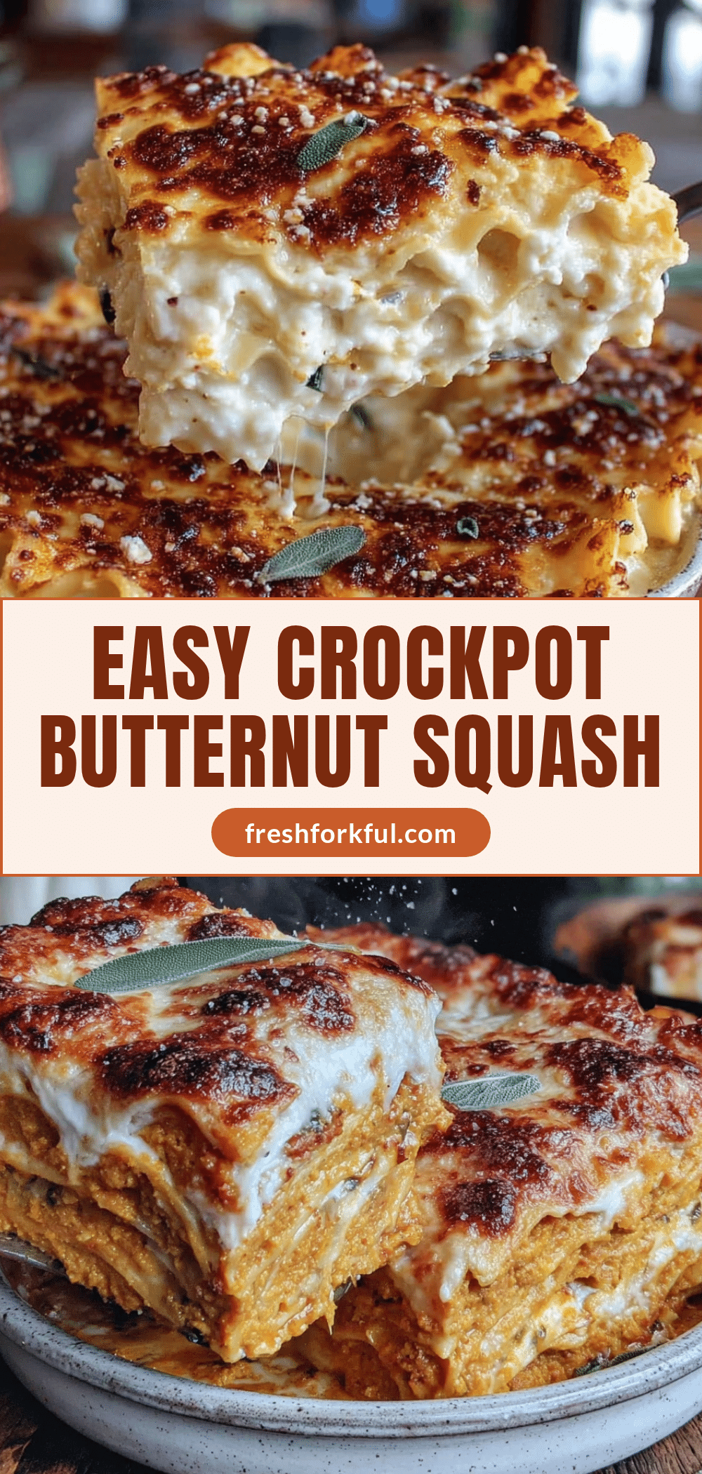 crockpot butternut squash lasagna recipe