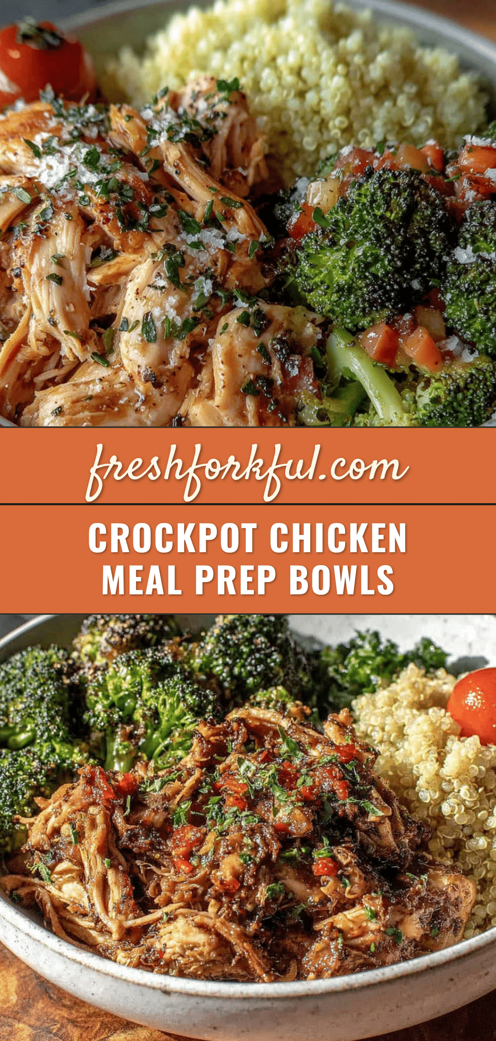 crockpot chicken breast meal prep bowls recipe