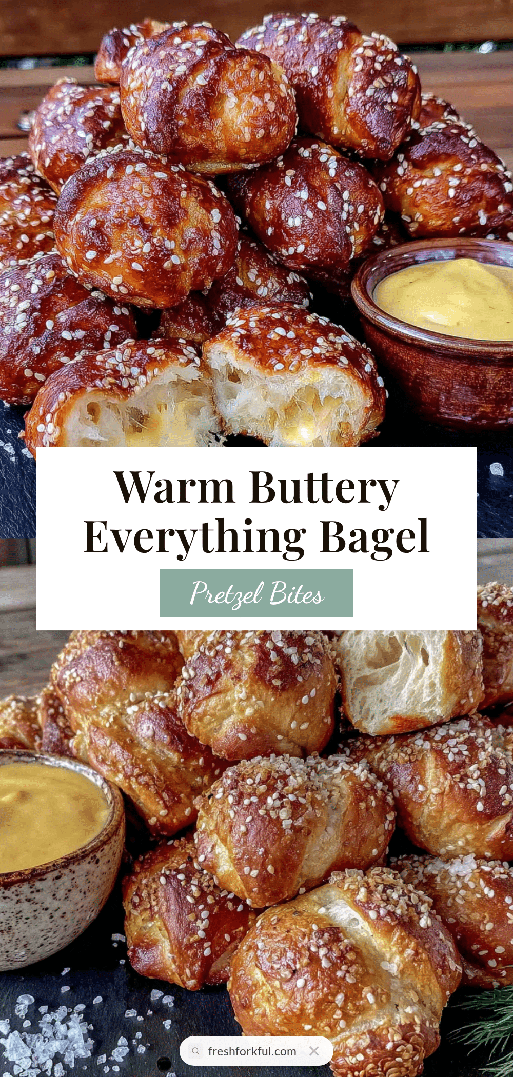 everything bagel soft pretzel bites recipe