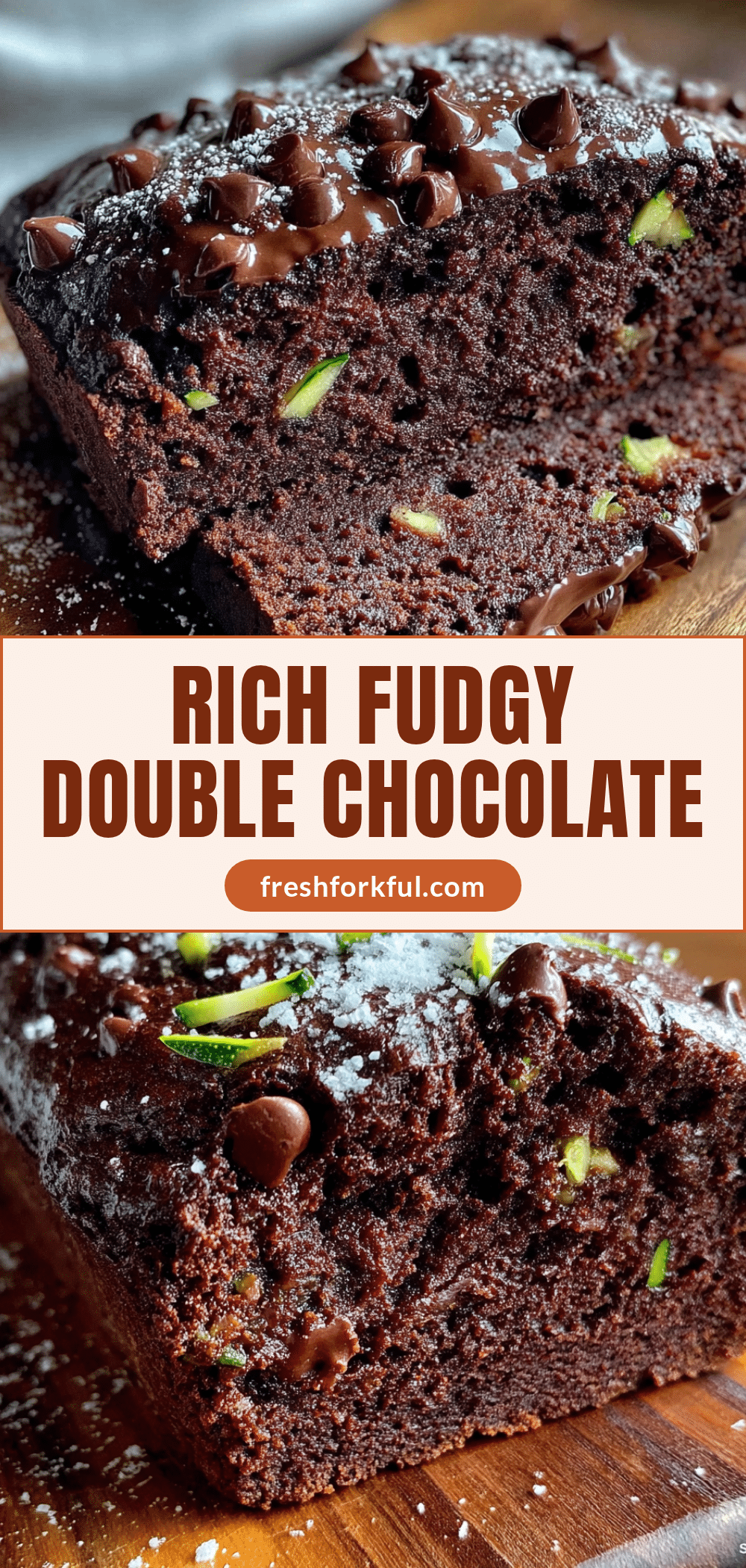 fudgy double chocolate zucchini bread recipe