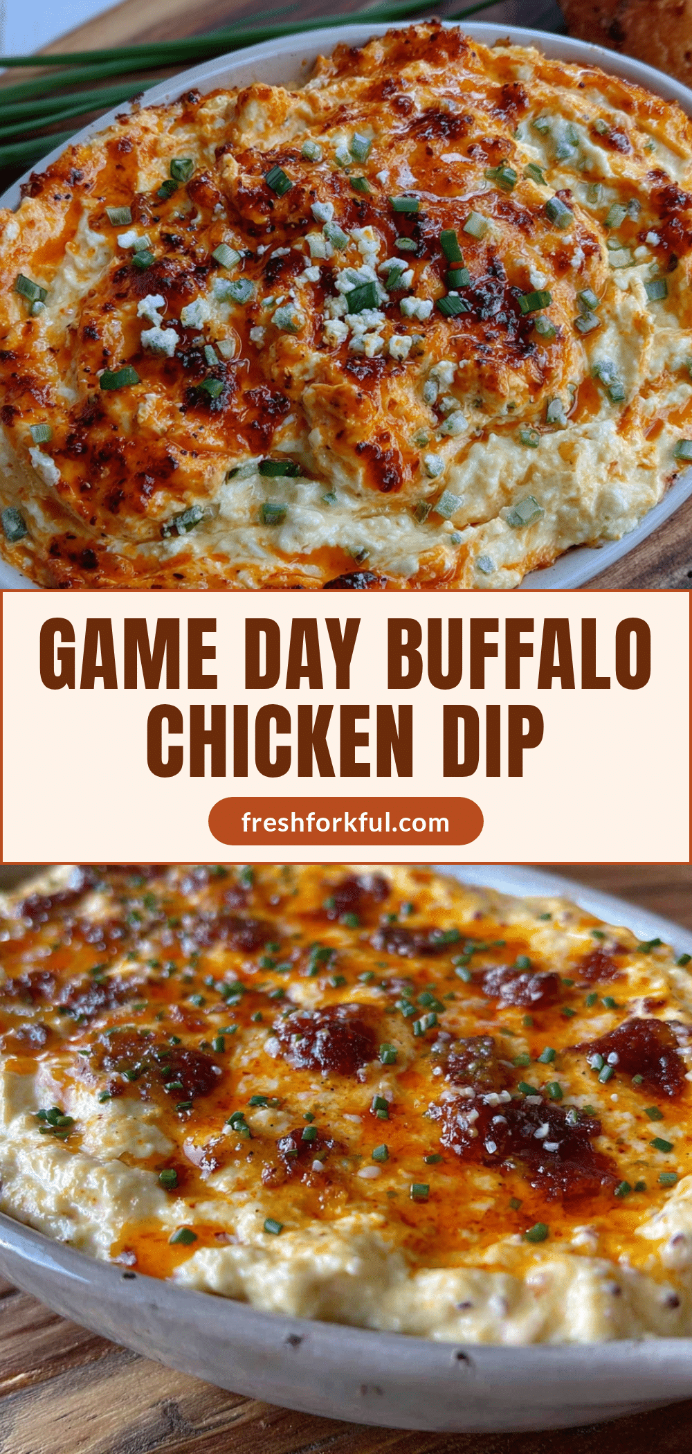 game day buffalo chicken dip with cream cheese recipe