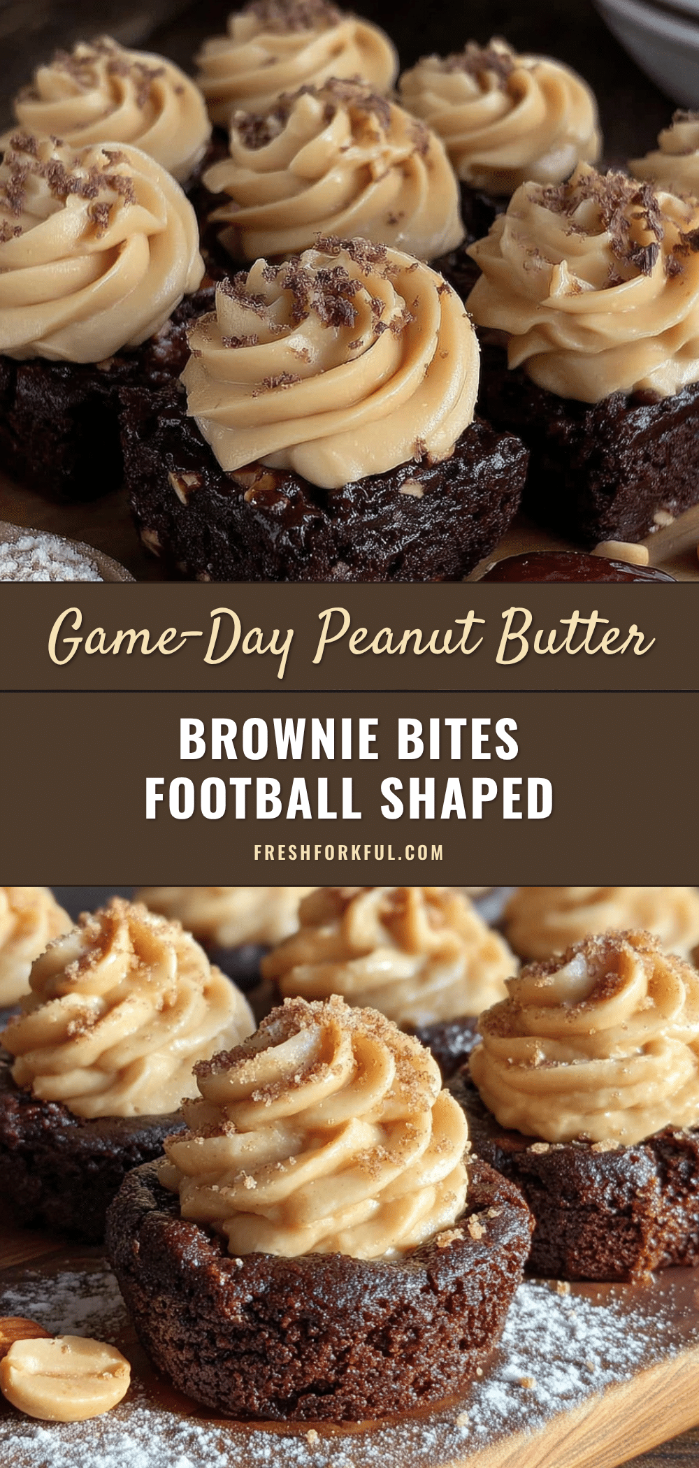game-day peanut butter brownie bites recipe