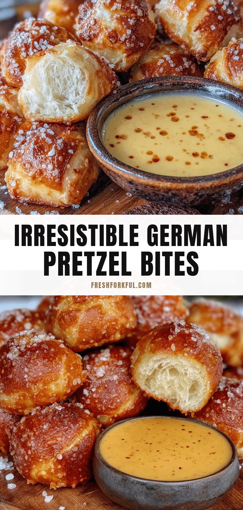 german pretzel bites with beer cheese dip recipe