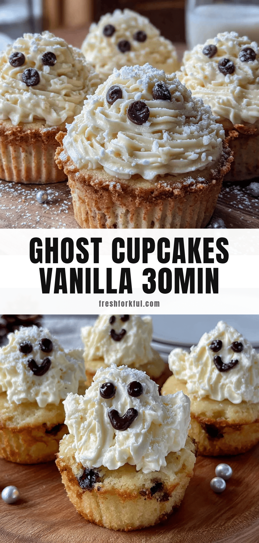 ghost vanilla cupcakes recipe