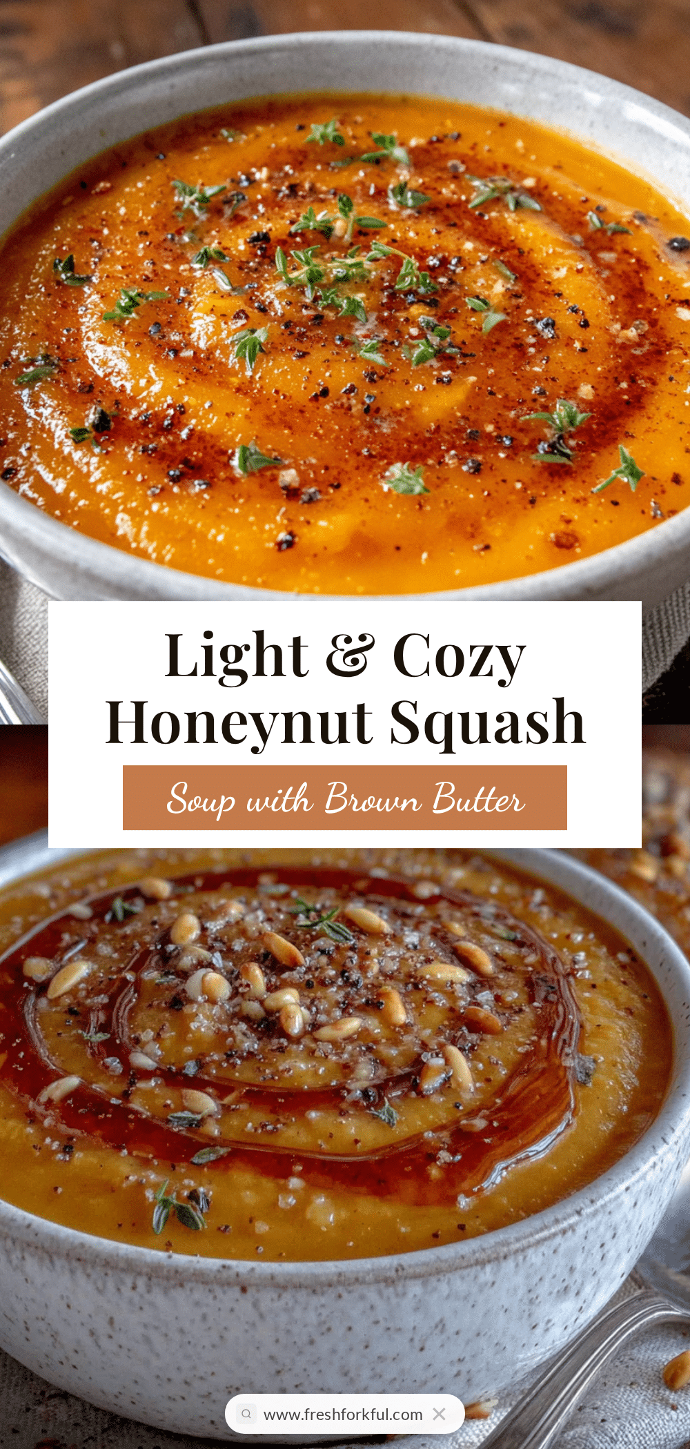 honeynut squash soup with brown butter recipe