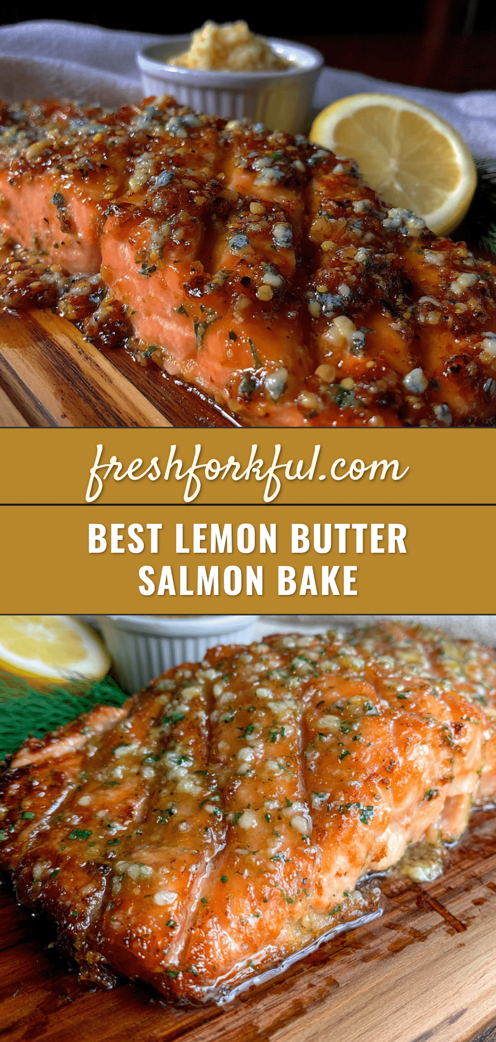 lemon butter salmon bake recipe