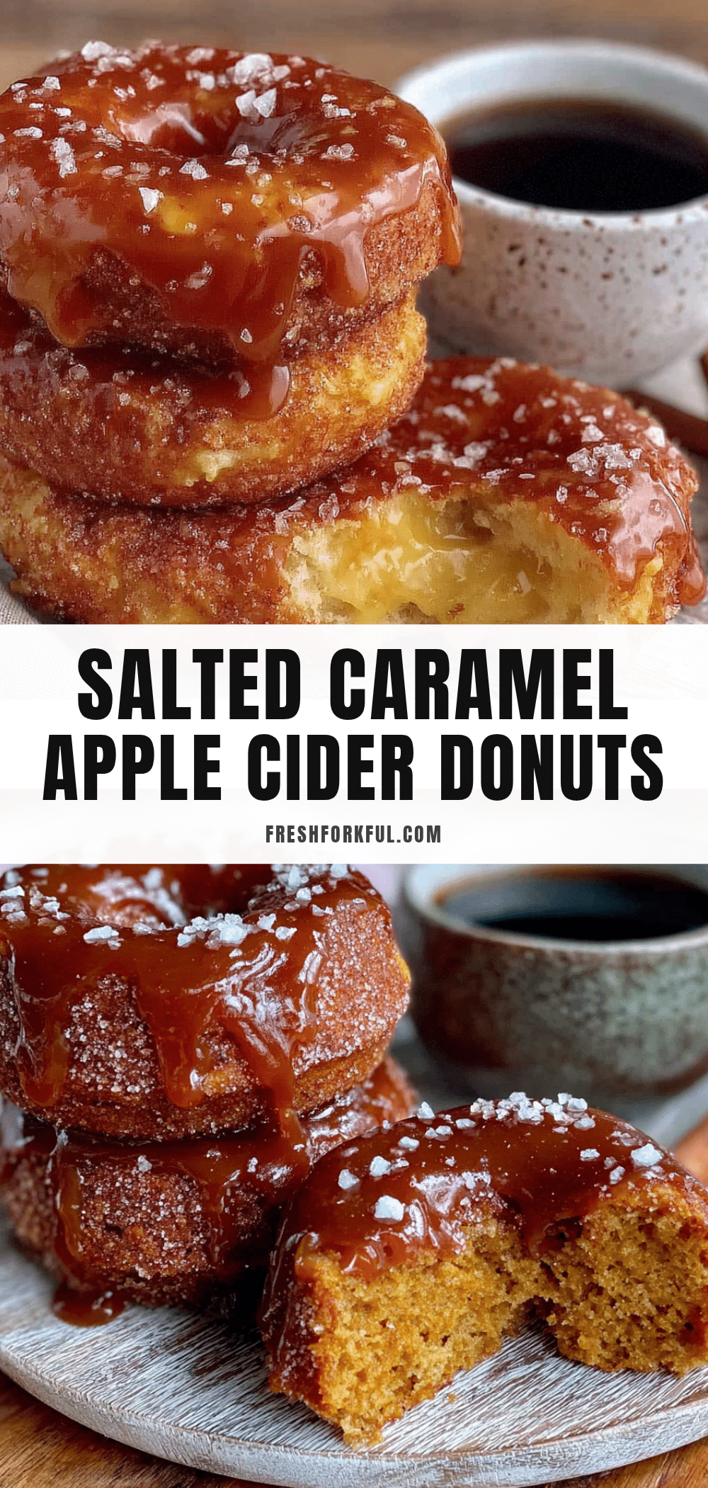 lightened-up salted caramel apple cider donuts recipe