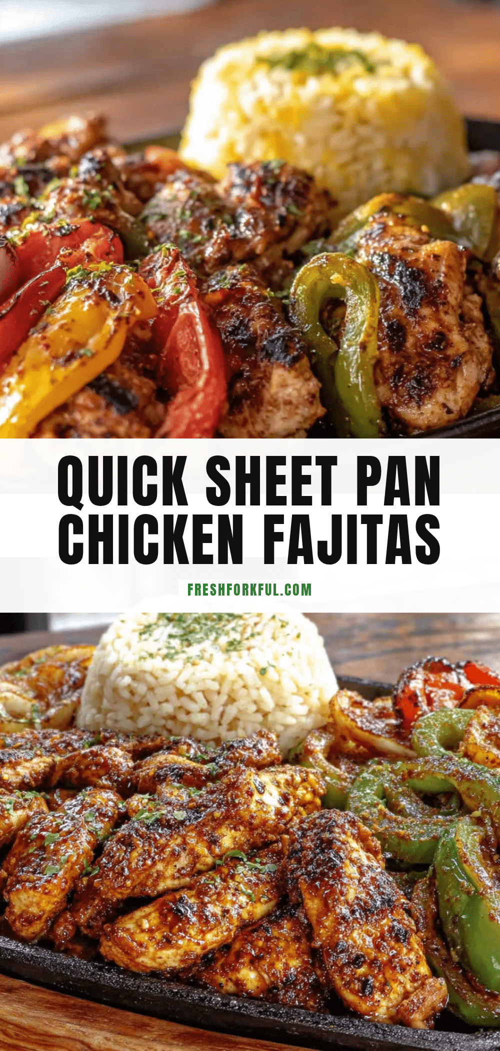 quick sheet pan chicken fajitas recipe