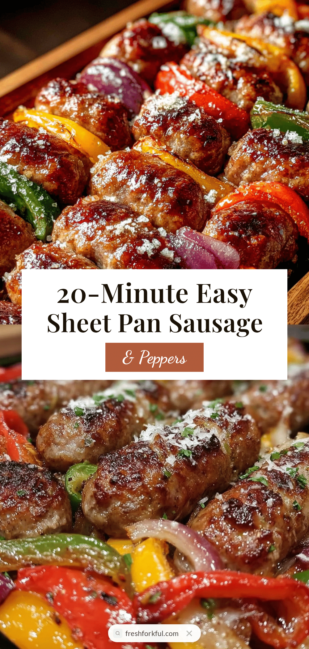 Quick Sheet Pan Sausage and Peppers recipe