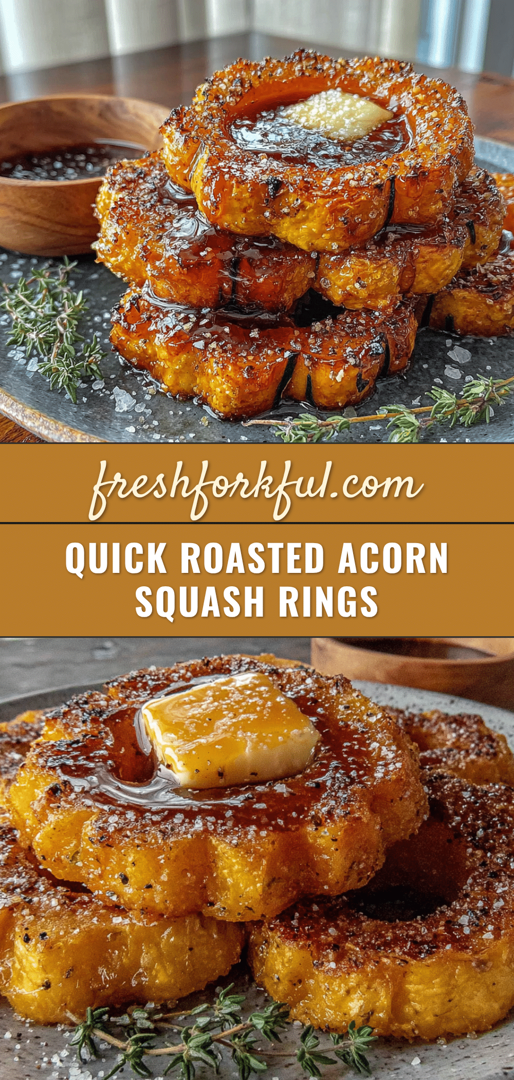 roasted acorn squash rings recipe