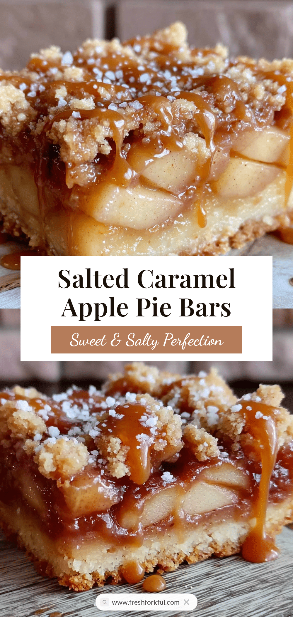 Salted Caramel Apple Pie Bars recipe