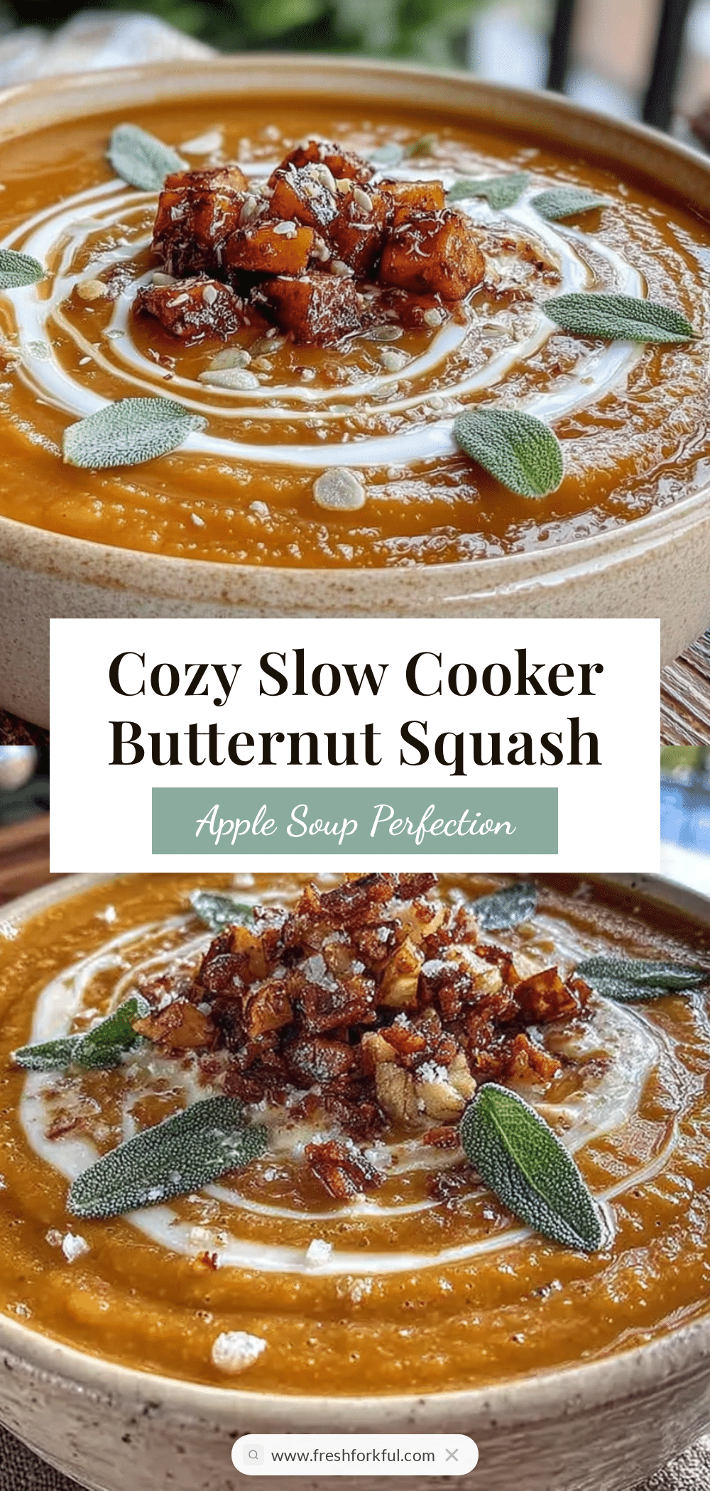 slow cooker butternut squash and apple soup recipe